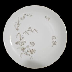 Johann Haviland Bavaria Germany 8" Plates Set of 4 Gold Rim Floral